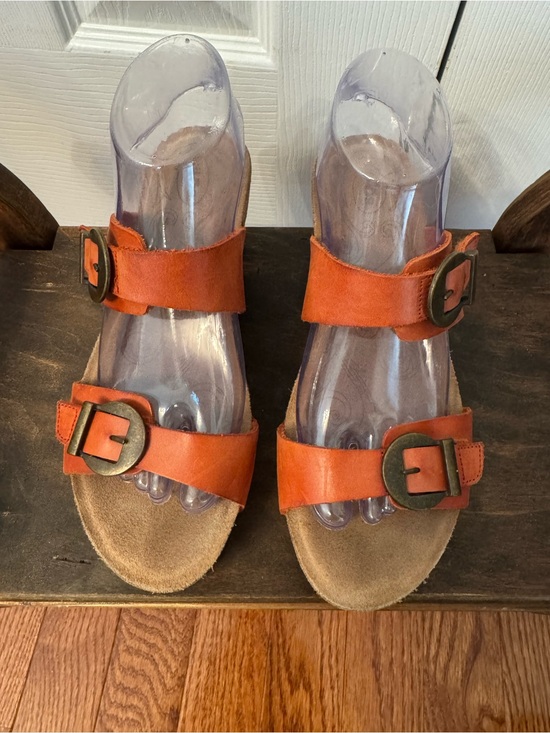 Taos Footwear Shoes - Taos Sandals Womens 8.5 Burnt Orange Leather